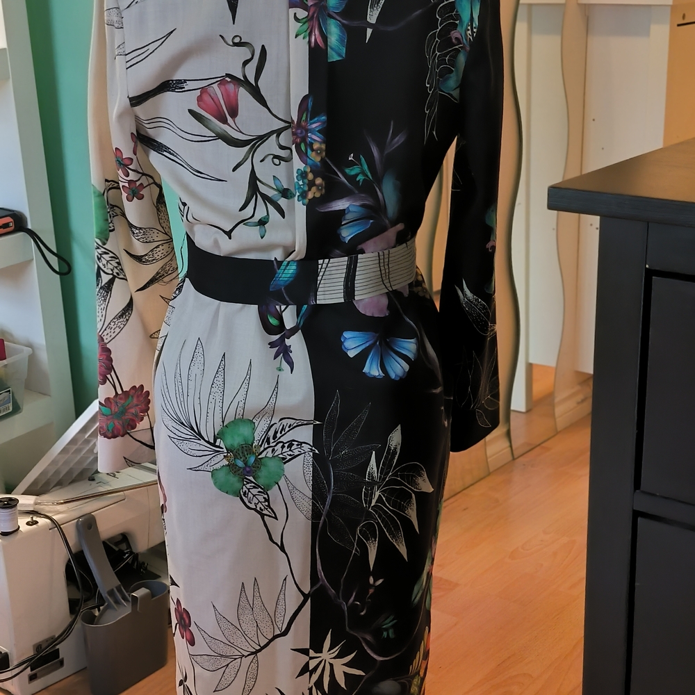 Etro Multicolor Floral Long Sleeve Dress - Picture 3 of 6